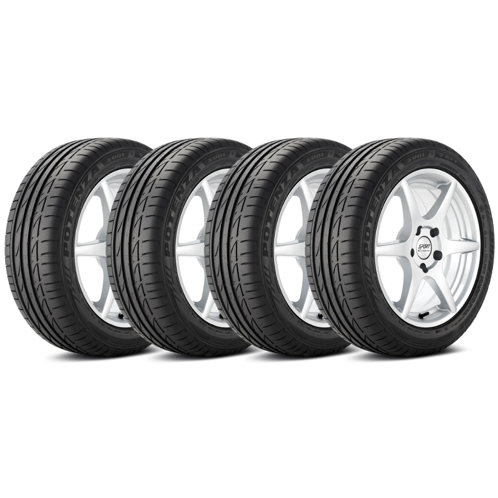 Kit 4 Pneus 205/50R17 Bridgestone Run Flat Potenza S001 89W em Oferta na Shopee