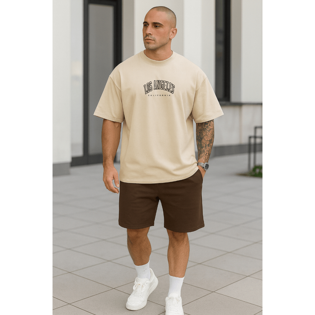 Camiseta Oversized Masculina Los Angeles California | Premium | Estilo Streetwear