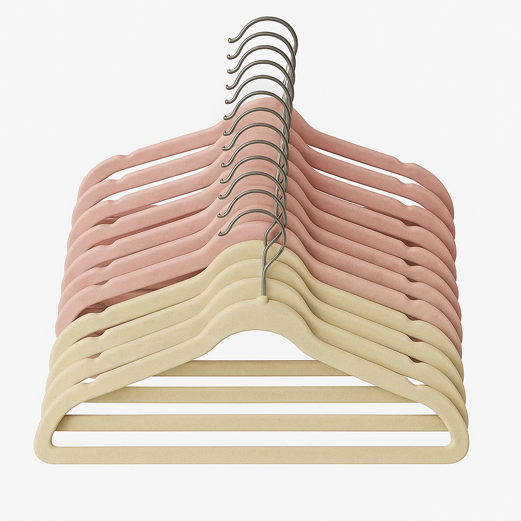 Kit 50 Cabide Infantil Bebê Veludo Slim Antideslizante Ultra Fino em Oferta na Shopee