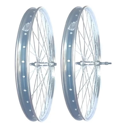 Par Roda de Ferro Bicicleta Aro 26 x 1/2x2 Bivalente Aço Reforçado Raio Grosso Completo em Oferta na Shopee