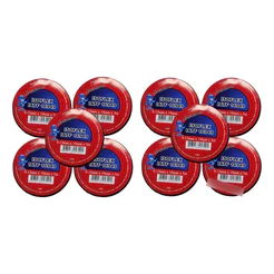 Kit 10 Fitas Isolantes 5 Metros Atacado Antichama Preta 5m
