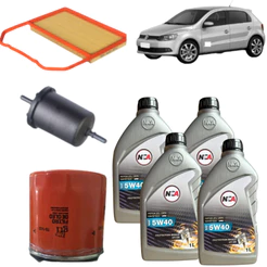 KIT TROCA DE ÓLEO VW 5W40 + FILTROS (GOL G7 1.0 3CIL 2016 >)