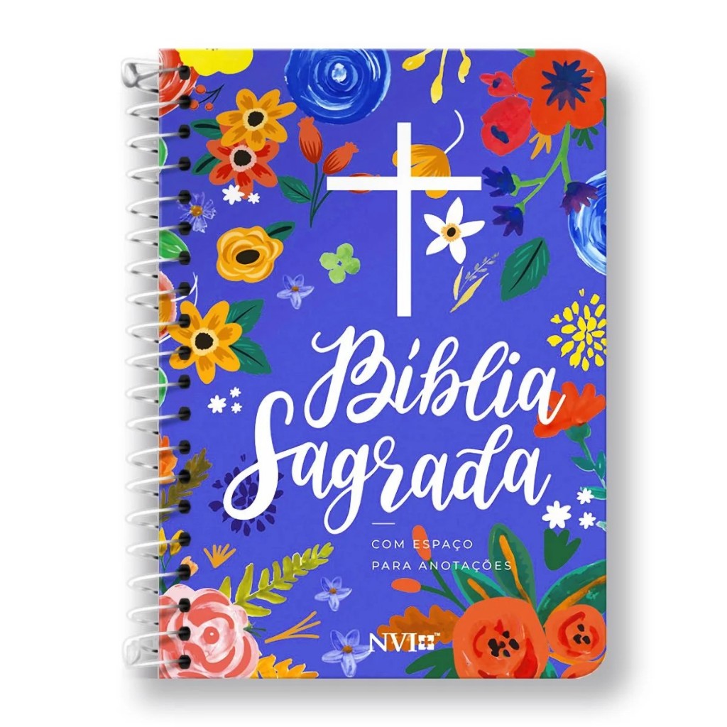 Bíblia Anote Espiral Céu Azul - NVI - Com Espaço para Anotações em Oferta na Shopee