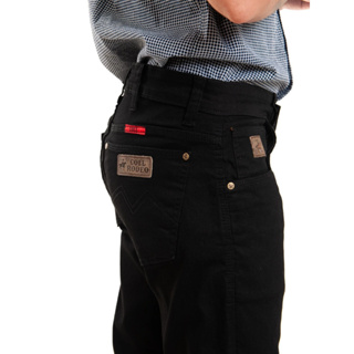 Calca Jeans Masculina Preta Country Coll Jeans Corte Regular Tamanhos 34 Ao 48 Rodeio Boiadeiro em Oferta na Shopee