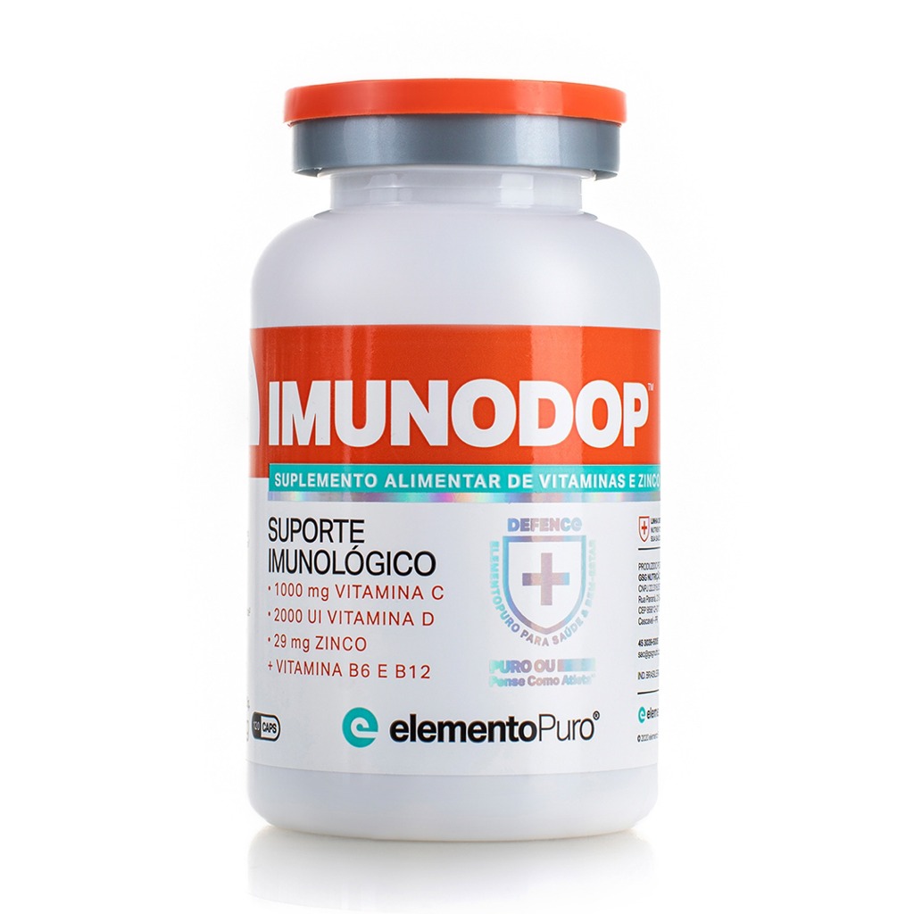 Multivitamínico IMUNODOP 120 Cáps com Zinco, Vitamina C, Vitamina D, Vitamina B6 …