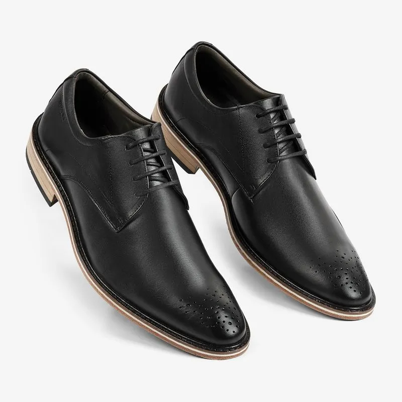 Sapato Masculino Social Couro Legitimo Ferracini Macio Elegante Open Preto 6356-262G