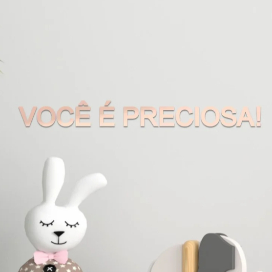 Frase "Você é Preciosa!" Espelho Decorativo em Acrílico Espelhado Salão Studio Motivação OFERTA em Oferta na Shopee