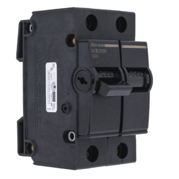 Disjuntor NEMA 2 Polos 50A 5kA 220Vca, 3kA/380Vca