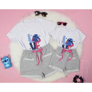 Conjunto tal mãe tal filha Iguais Conjunto Mãe E Filha Cor Do Verão Luxo e Conforto Stitch em Oferta na Shopee