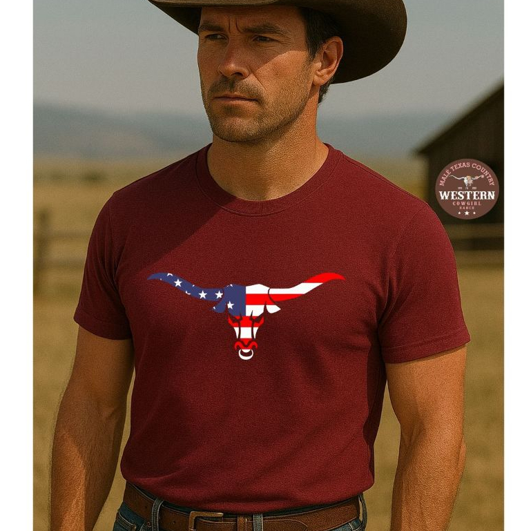Camiseta Masculina Personalizada Estampada Country Texas Camiseta Unissex Algodão