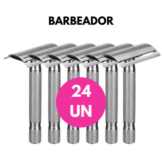 Kit Aparelho Barbeador Metal Clássico Manual Retrô Acessório Barbearia
