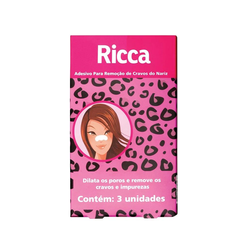 Fita Adesiva Removedora de Cravo Ricca 3 Unidades