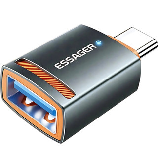 Adaptador OTG USB 3.0 Plug Fêmea Para USB-C Tipo C Macho Transferência até 5gbps Dados e…