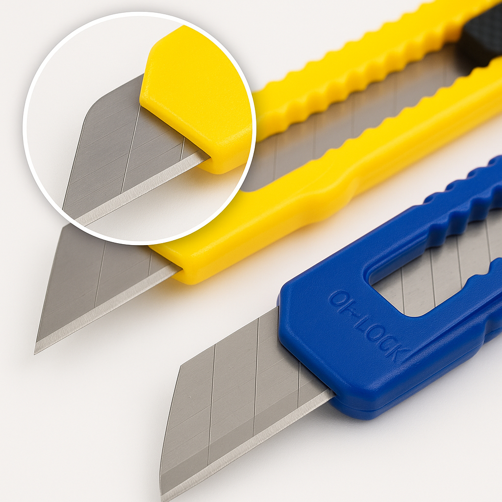 Lâmina para Estilete de Corte 9mm Tipo Estreita em Aço Caixa com 100 unidades Embalagem Encomenda em Oferta na Shopee