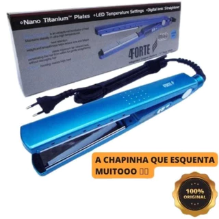 Chapinha Profissional Nano Titanium 450°f Prancha Alisador Progressiva de Cabelo Bivolt 110V/220V