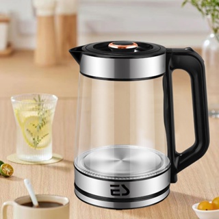 Chaleira Elétrica 110V de Vidro  2L - Desligamento Automático, Proteção contra Panela Seca e Fervura Rápida em Oferta na Shopee