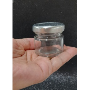 6 POTE DE VIDRO 25ML C/ TAMPA DE ROSCA PRATA REF: MAD-4817 em Oferta na Shopee
