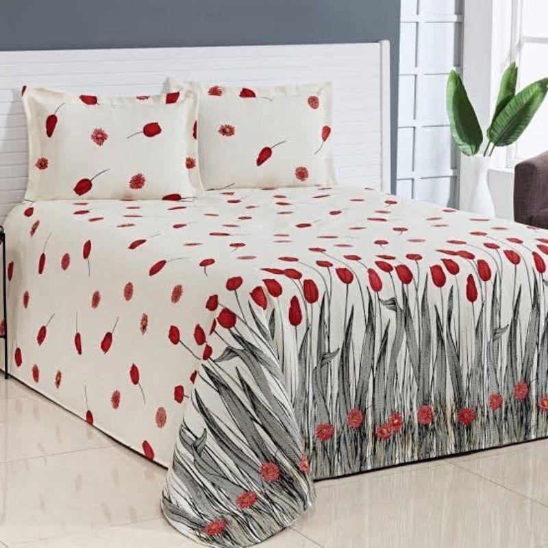 Cobre Leito Piquet Promoção Casal l Queen l King + 2 Porta-Travesseiros 70x50cm com Abas