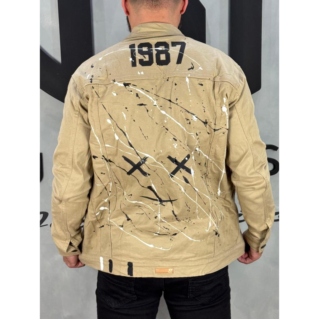 Jaqueta Masculina De Sarja Premium Com Lycra Estampada 4K