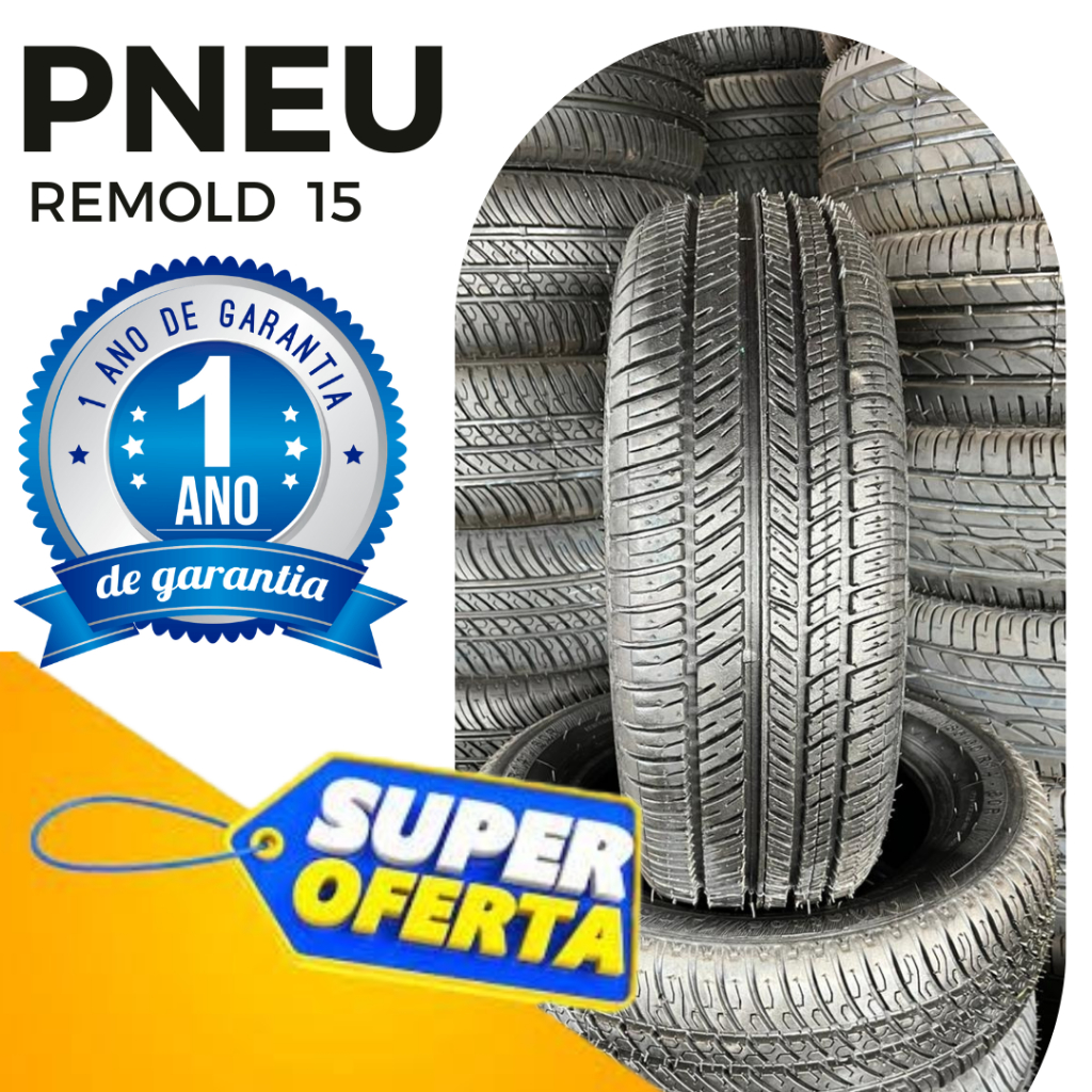 Pneu aro 15 Primeira Linha 195/55R15 Fiesta /Fox / Gol / Parati / Polo / Saveiro / Spacefox / Voyage