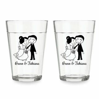 Copo Americano Vidro Personalizado Com Sua Arte em Oferta na Shopee