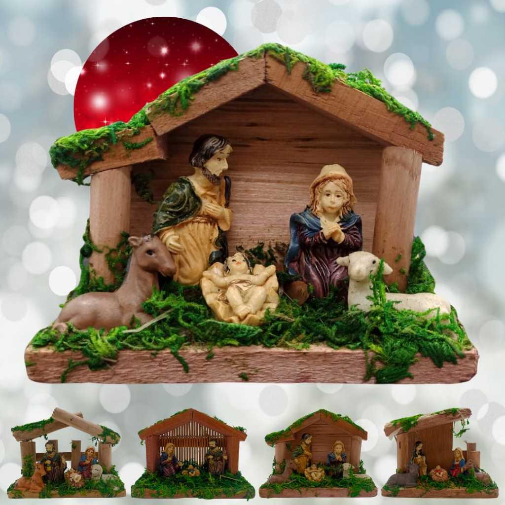 Presepio De Natal Nascimento De Jesus Decoraçao Natalina Nf