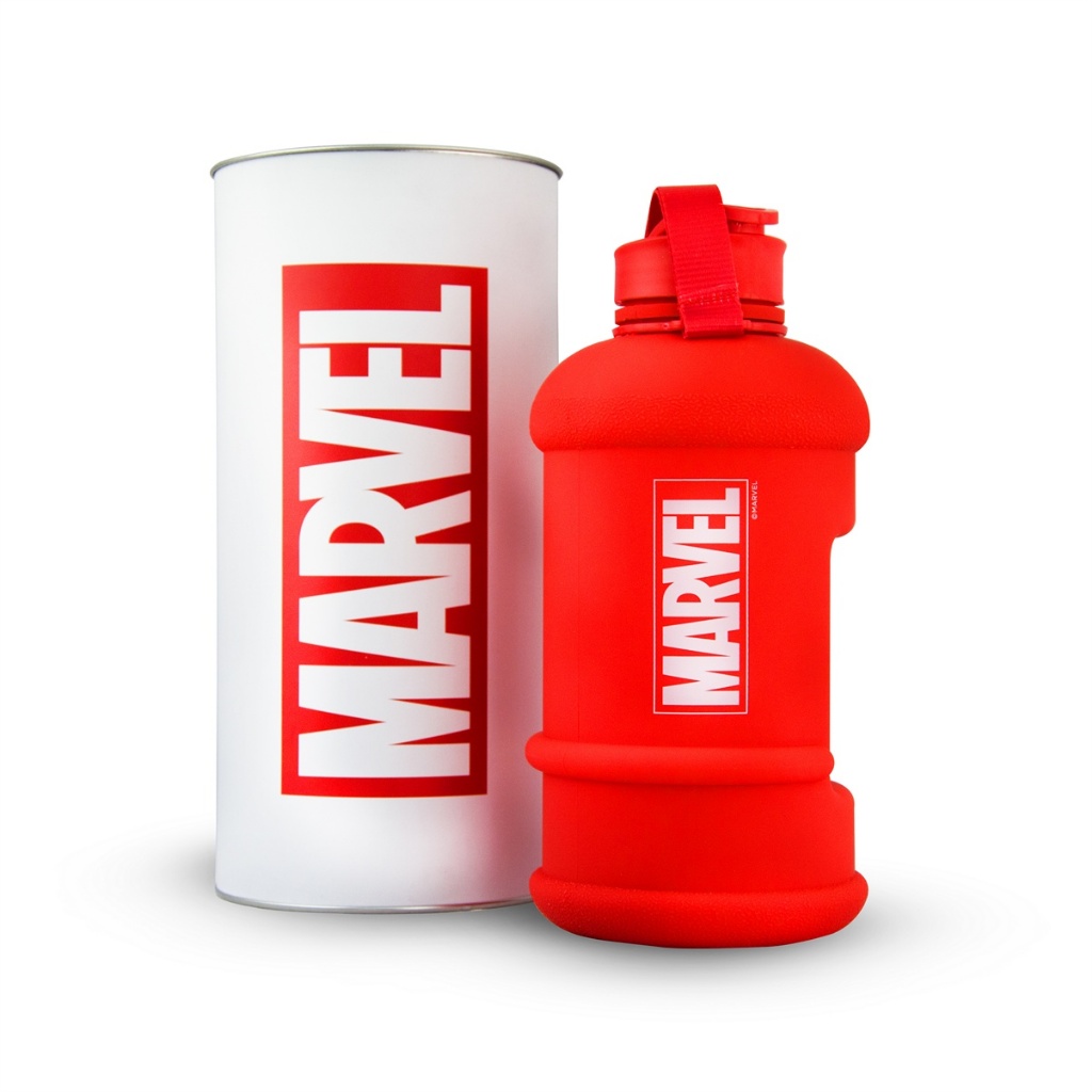 Garrafa Galão Marvel 1.3L Vermelho Portátil Resistente Academia Trabalho em Oferta na Shopee