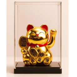 Gatinho Da Sorte e fortuna Maneki Neko pequeno atrai dinheiro e sorte chinês
