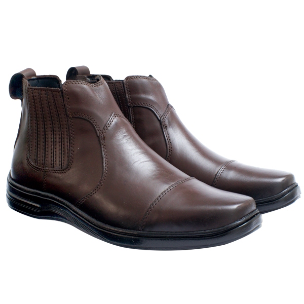 Bota Masculina Couro Legítimo – Conforto com Solado Antiderrapante