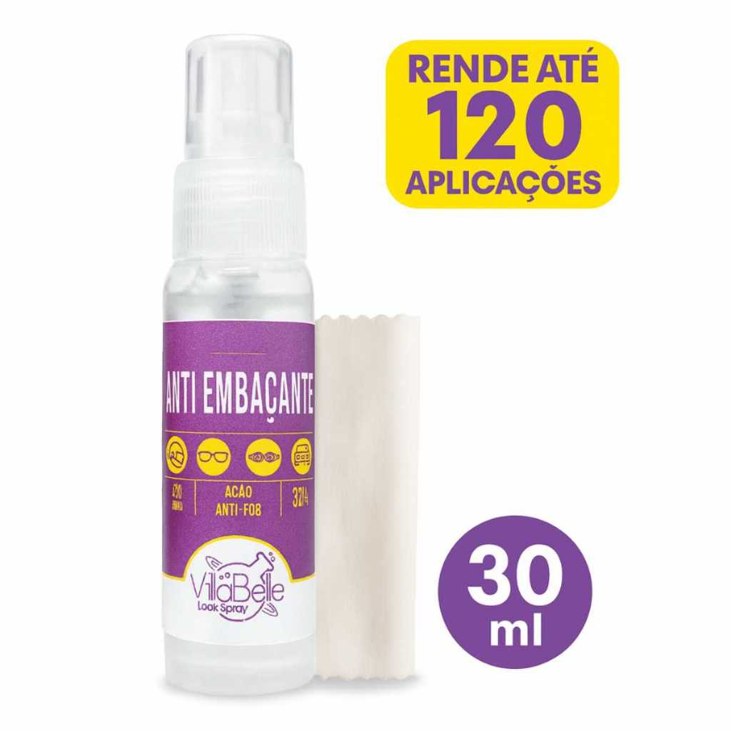 Antiembaçante Óculos, Viseiras e Espelhos + Lenço  30ml Outro Mundo