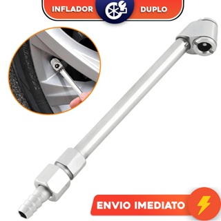 Bico Duplo Inflador Para Encher Pneus 170mm 1/4 Profissional em Aço VONDER em Oferta na Shopee