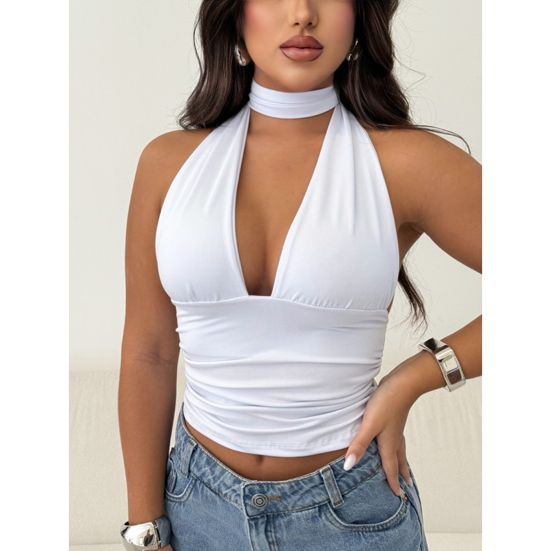 Cropped Aberto nas Costas: Onde Comprar | BuscaProdutos