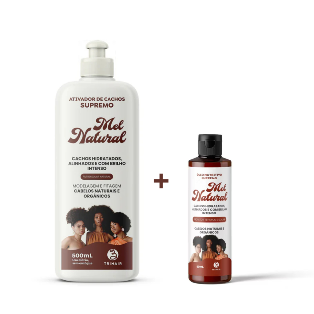 Kit Ativador de Cachos Supremo 500ml +  Óleo Nutritivo Supremo 60ml