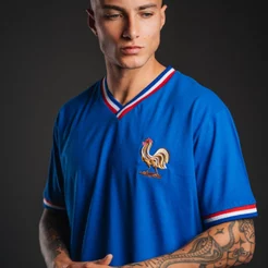Camisa França Retrô 1966 nº 10 Masculina Oficial