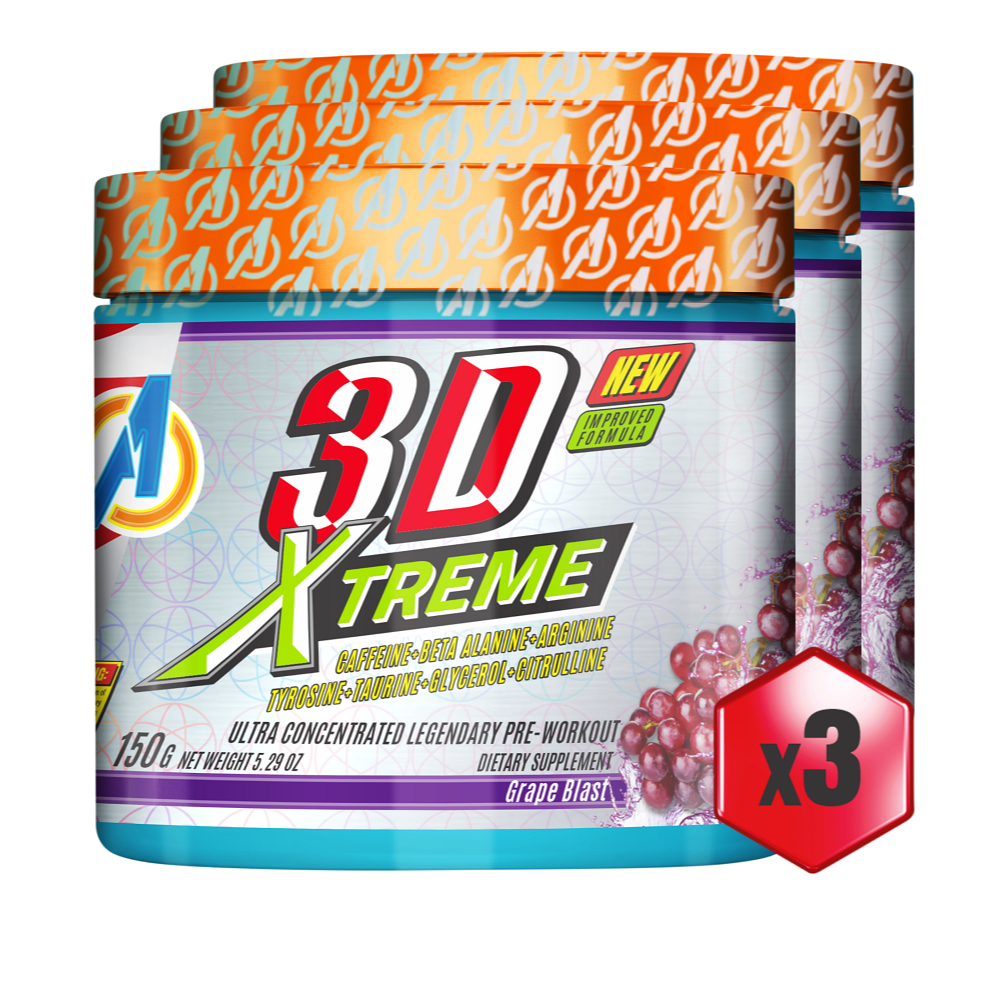 Kit 3 Arnold 3D Extreme 150g Arnold Nutrition