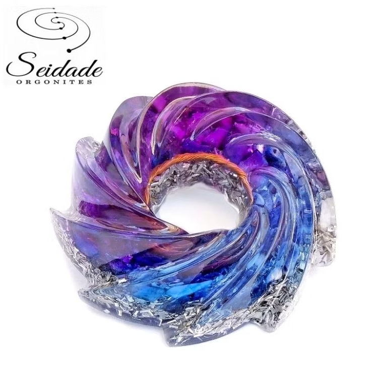 Orgonite Turbilhão Acelere a Manifestação de Seus Objetivos - Artesanal Seidade Ateliê - Ambiente Portátil Decoração em Oferta na Shopee