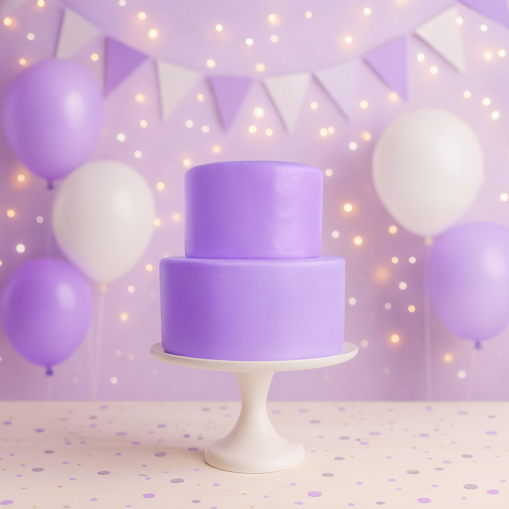 Base De Bolo Fake Maquete Cor Lilás Roxo Pronto Para Decorar em Oferta na Shopee