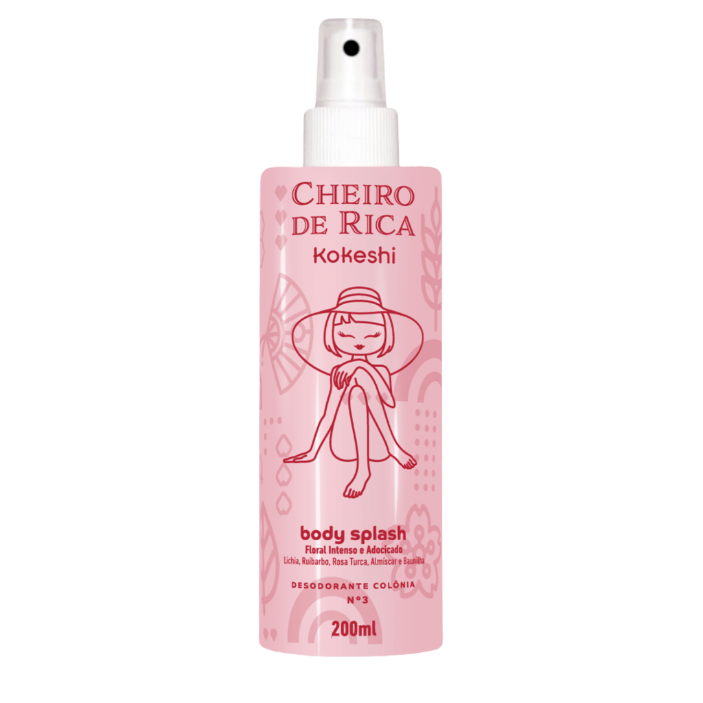 Body Splash Corporal Cheiro de Rica N3 Kokeshi 200ml Floral Intenso Adocicado em Oferta na Shopee