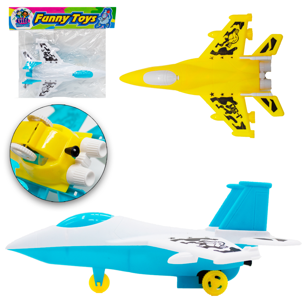 Avião à Jato corda colorido 20cm 1 unidade Dony Toys