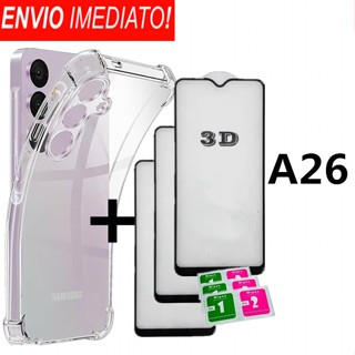 Capa Case Capinha Para Galaxy A26 5G + Pelicula de vidro 3D em Oferta na Shopee
