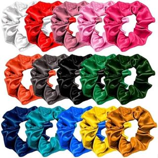 Kit Com 6, 12 e 24 xuxinhas de Cetim Anti frizz Acessório para Cabelo cor Aleatório Imperio em Oferta na Shopee