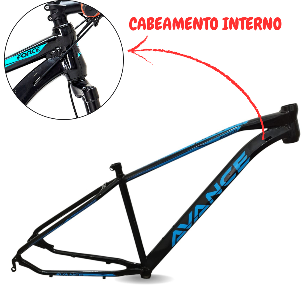 Quadro Aço Tam. 17 P/ Aro 29 Com ou Sem Adesivos (NV) em Oferta na Shopee