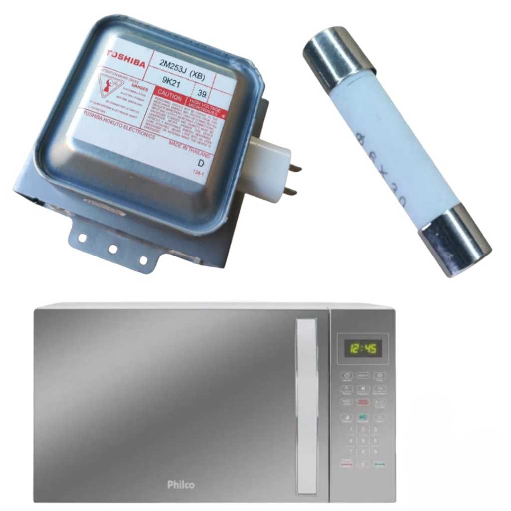 Magnetron Toshiba 2M253J + Fusível 20A Para Microondas