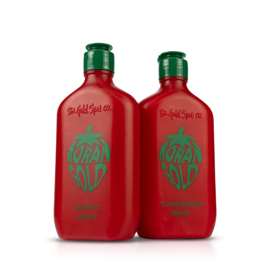 Shampoo e Condicionador Morangold – Cabelos Saudáveis e Perfumados – ORIGINAL GOLD SPELL em Oferta na Shopee