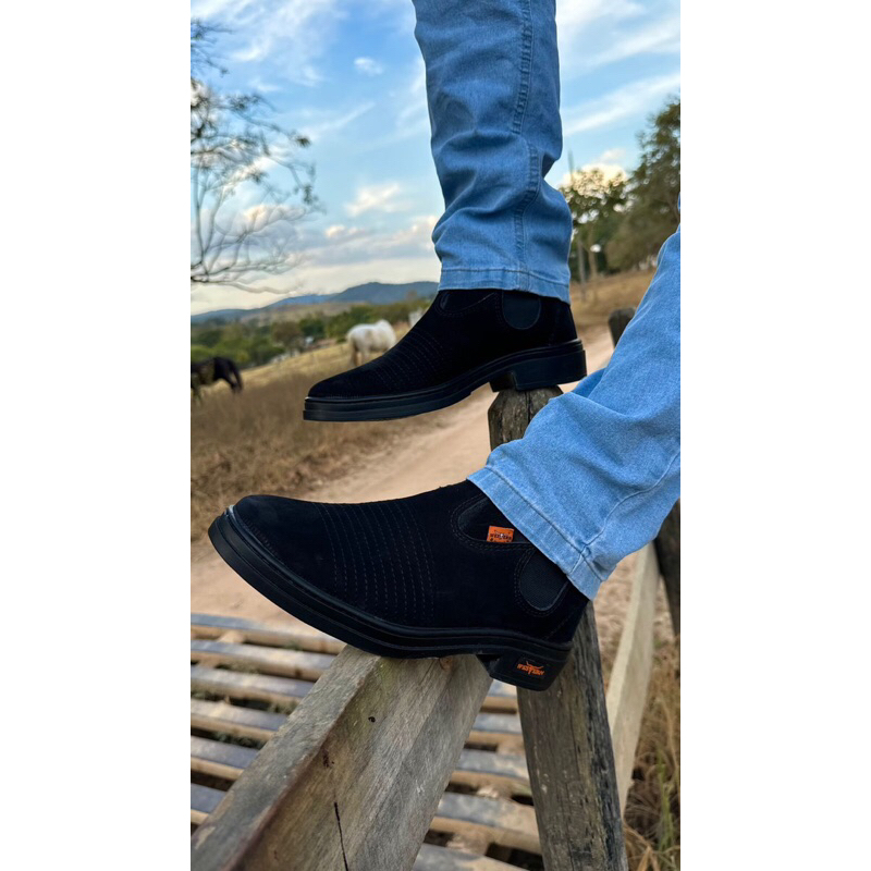 Botina Vaquejada Unissex Lançamento 2025 Western Boots Adulto E Infantil Couro Legítimo em Oferta na Shopee