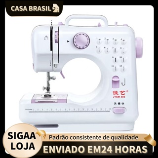 Mini Máquina De Costura Multifuncional Doméstica Composta de 12 Pontos - Bivolt em Oferta na Shopee