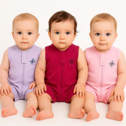 Kit 3 Macacão Infantil Bebê Menina Básico Super Confortável e Leve Lançamento