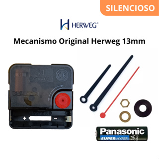 Mecanismo Relógio Parede Eixo Curto 13mm Silencioso Maquina de movimento continuo Original Herweg em Oferta na Shopee