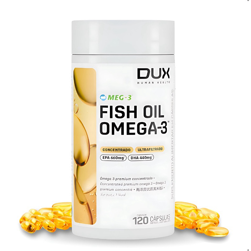 Fish Oil Ômega 3 Sem Sabor 120 Cápsulas – Dux Human Health