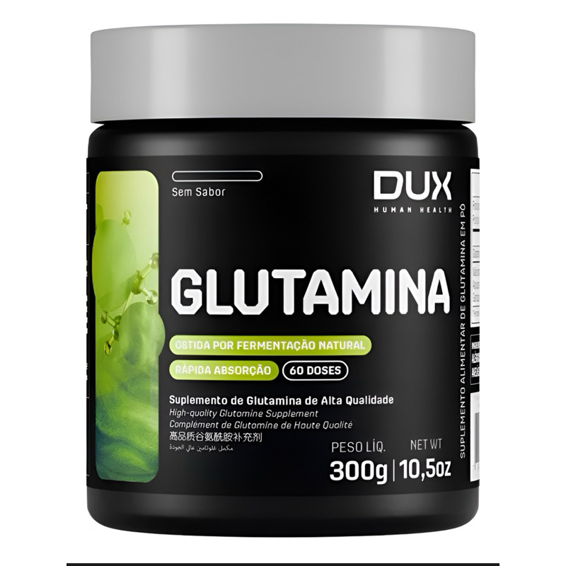 Glutamina Dux Nutrition Em Pó Pura Aminoácidos 300g Without Flavor